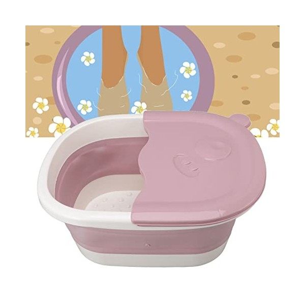 Vakitar Bain De Pieds Pliable Bain De Pieds Seau De Bain De Pieds pour Enfants Bain De Pieds Baignoire De Lavage en Plastique