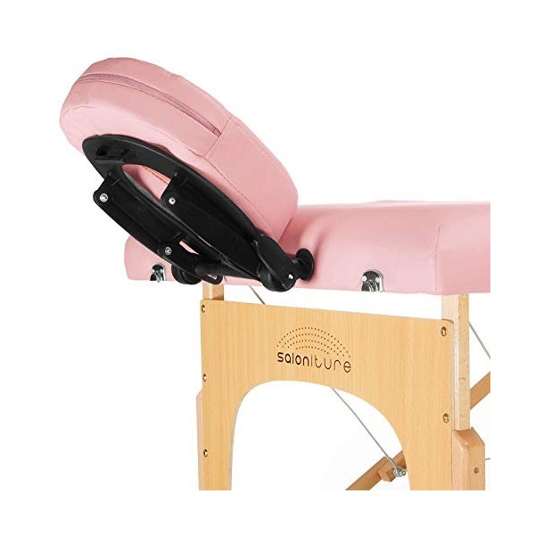 Saloniture professionnel Table de massage pliante portable avec housse de transport – Plusieurs coloris disponibles