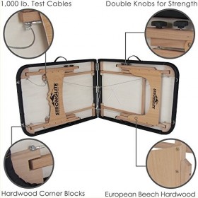 STRONGLITE Kit Table de Massage Olympia - Table de soin tout-en-un avec repose-tête, Coussin, Traversin et Sac de Transport