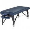 Master Massage - Montclair Therma Top - Table de massage portable avec mousse à mémoire de forme - 78,7 cm - Bleu roi