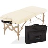 EARTHLITE Avalon Premium Table de massage portable - Incl. étui de rangement, têtière souple et autoajustable et coussin à mé