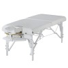 Master Massage Monclair Table de massage mobile Reiki Table de massage pliable en bois Bleu roi 71 cm