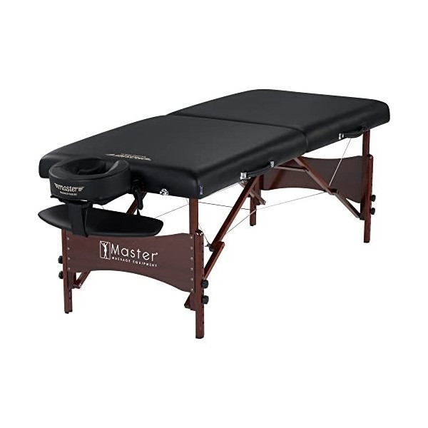 Master Massage Mater Basic Newport Table de massage portable Noir 70 cm