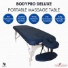 Bodypro Table de massage légère et portable de luxe 9 cm dépaisseur Matelas en mousse haute densité Appui-tête réglable - Re