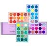 Palette de fards à paupières 60 couleurs, 4 en 1 conseil haute pigmentation paillettes mat ombre à paupières Rotation nacré p