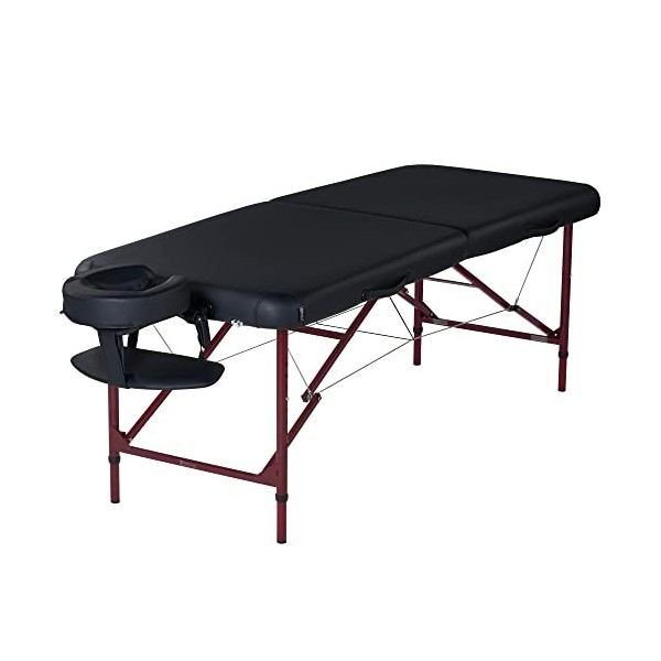 Master Massage Zephyr Table de massage portable légère Noir 71 x 183 cm