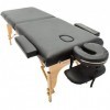 MASSAGE IMPERIAL® Charbury Table De Massage Extra-Large - Largeur 70cm - Lit De Massage À 2 Sections - Panneau Dextrémité Re