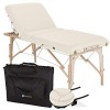 EARTHLITE Avalon Premium Table de massage portable - Incl. étui de rangement, têtière souple et autoajustable et coussin à mé