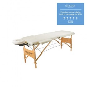 Lit de lit portable pour massages professionnel en bois 3 zones refermables avec appuie-tête, accoudoirs et sac de transport 