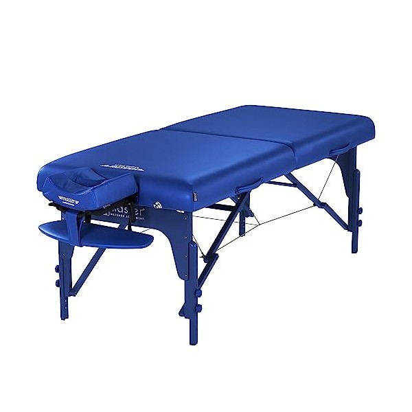 Master Massage Montclair LX Table de Massage Bleu impérial 70 cm