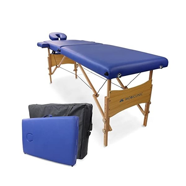 Mobiclinic, Table de masage Pliante, CM-01 Light, 186x60 cm, Lit de Massage, Marque européenne, Appui-tête, Hauteur réglable,