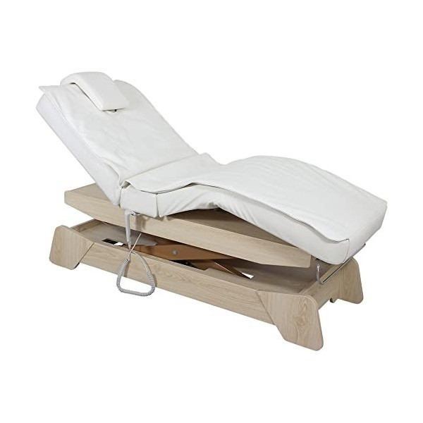 Medeo EL. 030208 Chaise longue de massage pour le bien-être Blanc