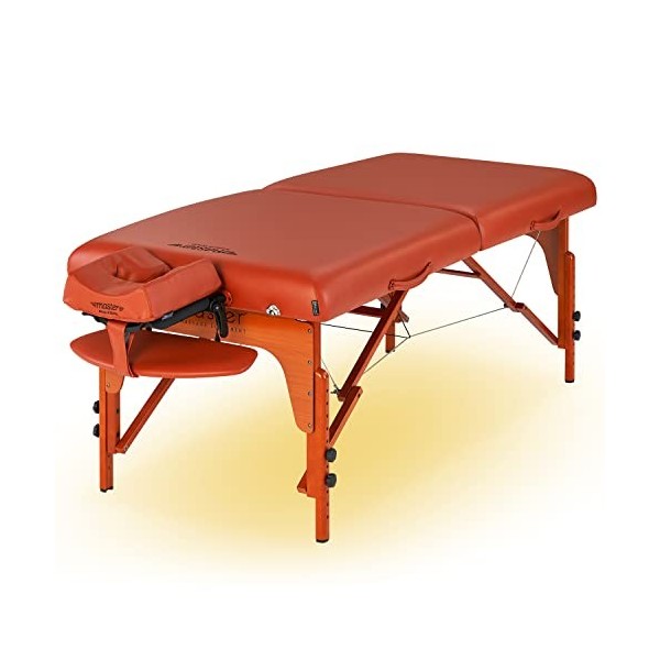 Master Massage 79 cm Santana Plus large Système de mousse de luxe Panneau Reiki en bois Portable Table de massage pliable Spa