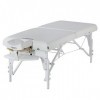 Master Massage Montclair Mobil Table de Massage Pliable Lit de Massage Banc de Massage Portable Beauté Lit en Bois Blanc Neig