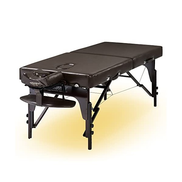 Master Massage Table de Massage Portable, Chocolat