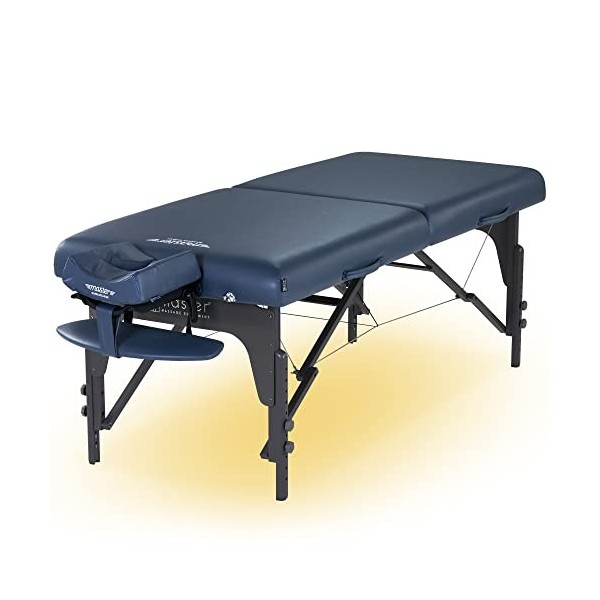 Master Massage 71 cm Montclair 7,6 cm Système de mousse de luxe Panneau Reiki en bois Portable Table de massage pliable Spa B