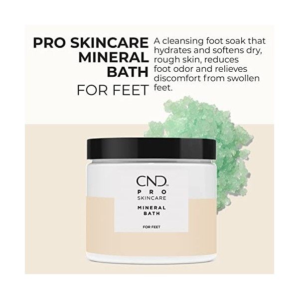 CND Pro Skincare - Sels de bain pour pieds fatigués et gonflés - aux propriétés hydratantes - 511 g