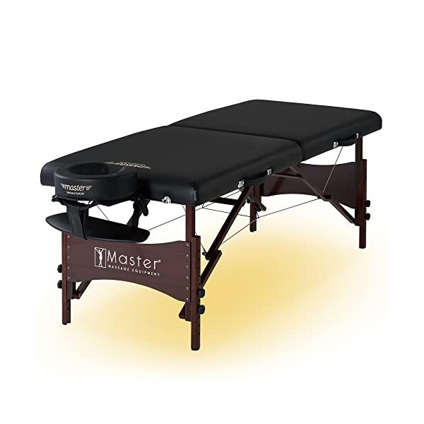 Master Massage Table de Massage Portable, Noir