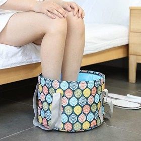 ?? Seau Pliable pour Le trempage Bain de Pieds de Voyage Portable Pédicure à Domicile Bain de Pieds Pieds de trempage Spa 21L