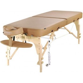Master Massage 70cm Dessus Chauffant Phoenix TT Mousse à Mémoire de 7,6 cm Bois Table de Massage Portable avec sac de Transpo