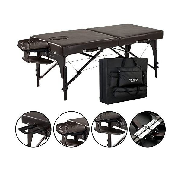 Master Massage 10052 Supreme Table de Massage Mobile Pliable 71 cm