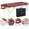 Master Massage Table de massage portable en EVA de 76,2 cm pour femmes et personnes obèses, lit facial pour salon de spa pour