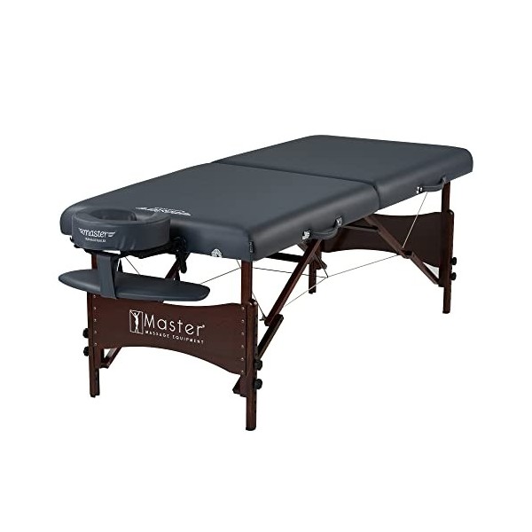 Master Massage Newport Table de Massage Pliable Pliable en Bois Bleu Roi 71 cm