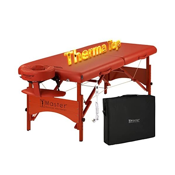 Master Massage Dessus chauffant Fairlane Table de Massage Portable Ensemble avec Système de Chauffage Réglable Therma-Top Can