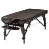 Master Massage Mobile Pliable Banc de Massage Table de Maquillage Portable Beauty Bed, Marron foncé, 71 cm