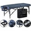 Master Massage Montclair Mobil Table de massage pliable Lit de massage Banc de massage Portable Beauté Lit en bois Bleu roi 7