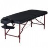 Master Massage Zephyr Table de massage en aluminium léger Noir 71 cm