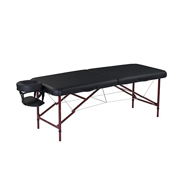 Master Massage Zephyr Table de massage en aluminium léger Noir 71 cm