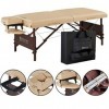 Master Massage Del Ray Table de massage portable pour tatouage, cils, spa, salon, lit, sable, 71 cm de large avec capacité de