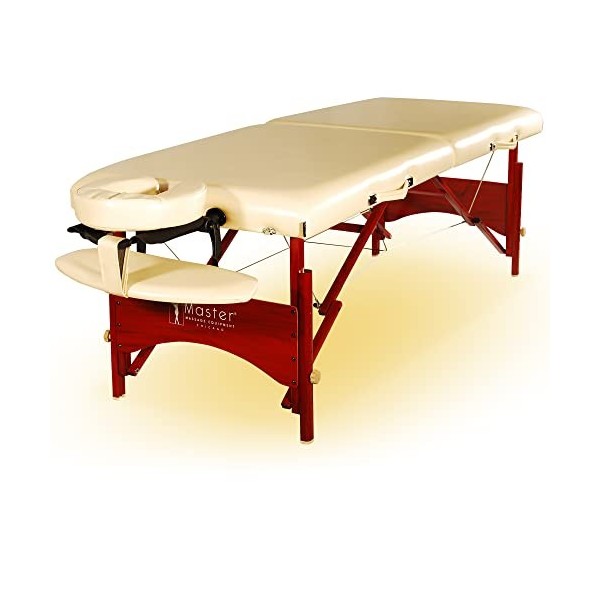 Master Massage Table de Massage Portable, crème