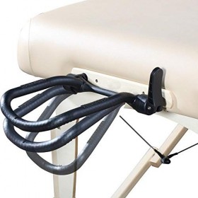 Master Massage Skyline Pro Table de Massage Pliable avec Pieds en Bois et Sac de Transport Bleu Marine 71 cm