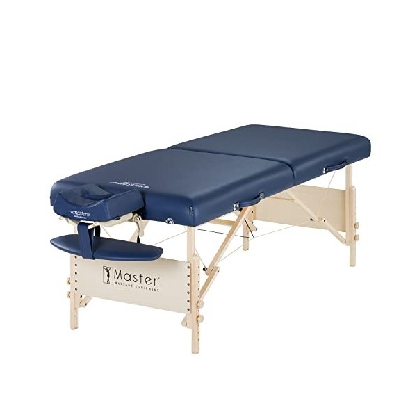 Master Massage Cm Mobil Table Pliable Banc de Massage Portable Beauty Bed, Bleu Roi, 76cm