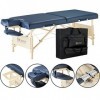 Master Massage Cm Mobil Table Pliable Banc de Massage Portable Beauty Bed, Bleu Roi, 76cm