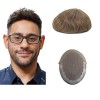 Lordhair Perruque pour Homme,Tissage en dentelle française avec deux côtés et derrière son PU,respirant et confortable,Ne vou