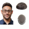 Lordhair Perruque pour Homme,Tissage en dentelle française avec deux côtés et derrière son PU,respirant et confortable,Ne vou