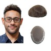 Lordhair Perruque pour Homme,Tissage en dentelle française avec deux côtés et derrière son PU,respirant et confortable,Ne vou