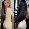 32 Inch 13 x 4 Lace Front Human Hair perruque 150% Densité Brazilian Straight Lace Front Perruque for Female Pre Drawn Hair N