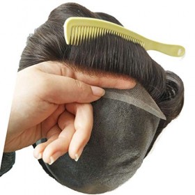 Hairntion Dentelle PU Cheveux Humains 8x10 Pouces Hommes Perruque 2 