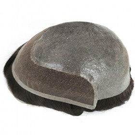 Hairntion Dentelle PU Cheveux Humains 8x10 Pouces Hommes Perruque 2 