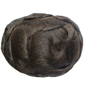 Hairnotion Top Qualité Couleur de cheveux Off Noir 1B Lace Front Skin postiches 20,3&nbsp;x 25,4&nbsp;cm Cheveux pièces