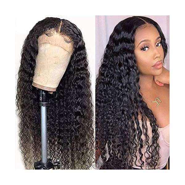 Arenshxc Cheveux Naturel Brésilienne 13x4 Kinky Curly Lace Front Wig 100 Percent Brésilienne Remy Hair Glueless Lace Front Wi