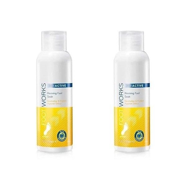 Foot Works Lot de 2 trempes réparatrices saines avec des sels depsom 100 ml