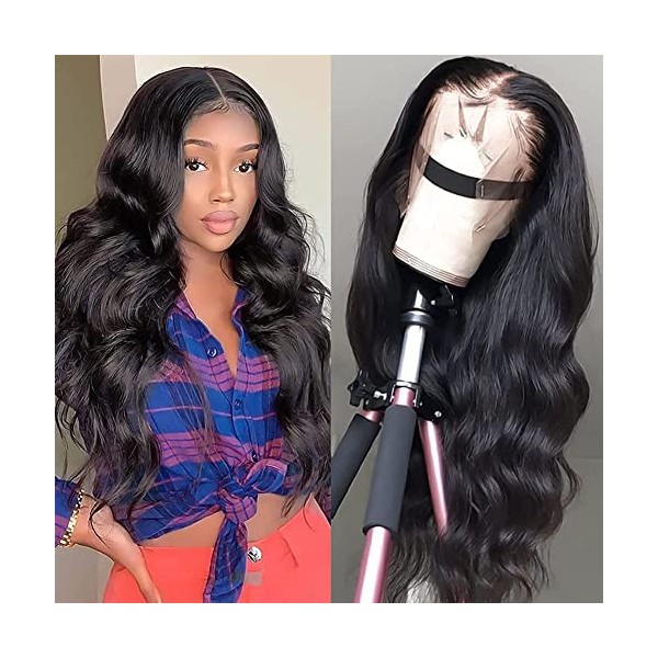 30inch perruque cheveux humain Perruque lace front cheveux naturels brésilienne body wave lace wig human hair cheveux bresili