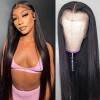 30 inch Straight Lace Front Wigs Human Hair Perruques frontales droites en dentelle 13x4 Lace Frontal Wig for Women 150 Densi