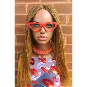 2Chique Boutique Perruque frontale en dentelle faite à la main - Couleur : 68,5 cm - 55,9 cm