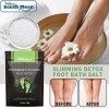 Wukesify Bain de Pieds, Bain de Pieds au sel dEpsom Naturel, Foot Spa Soak pour Les odeurs tenaces des Pieds, hydratant Les 